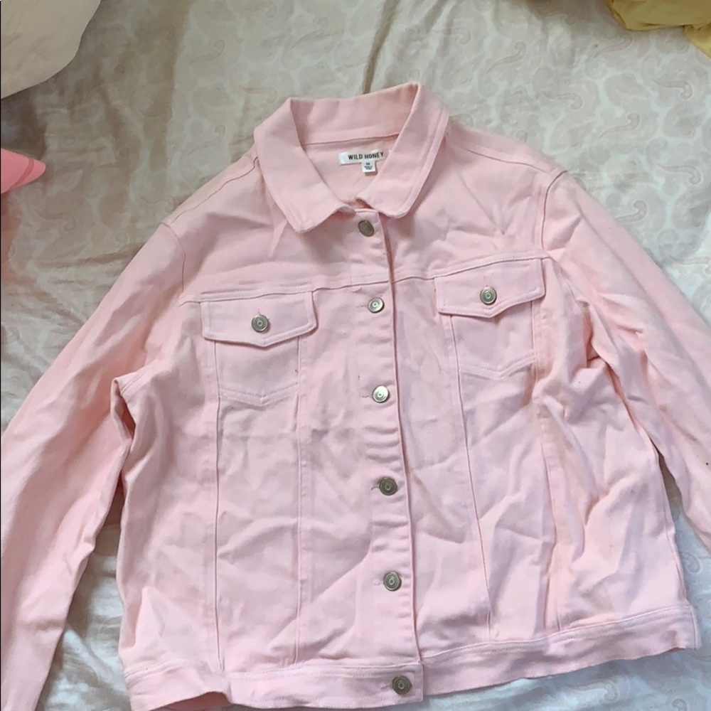 Pink jean jacket